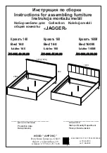 ANREX JAGGER Bed 140 Assembling Instructions предпросмотр