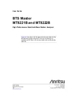 Preview for 3 page of Anritsu BTS Master MT8221B User Manual