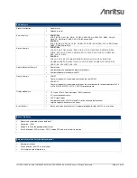 Предварительный просмотр 11 страницы Anritsu CMA 5000 - UTA Specifications