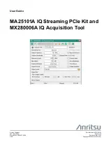 Anritsu MA25101A User Manual preview