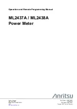 Anritsu ML2437A Operation And Programming Manual preview