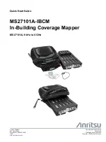 Preview for 1 page of Anritsu MS27101A-IBCM Quick Start Manual