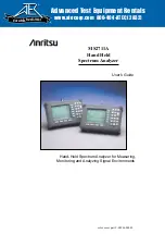 Anritsu MS2711A User Manual preview