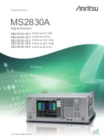 Preview for 1 page of Anritsu MS2830A-040 Product Brochure