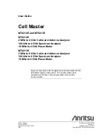 Anritsu MT8212E User Manual preview