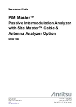 Anritsu MW82119B Manual preview