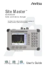 Preview for 1 page of Anritsu Site Master S331D User Manual