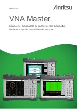 Anritsu VNA Master MS20**B User Manual preview