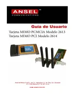 Preview for 1 page of Ansel MIMO PCI 2614 Manual