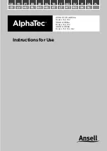 Ansell Alphatec 2500 PLUS AIRline 750 Instructions For Use Manual предпросмотр