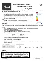 Предварительный просмотр 2 страницы Ansell Proline LED APRLED DD1 Series Installation Instructions