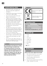 Предварительный просмотр 10 страницы Anslut 006149 Operating Instructions Manual