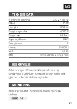 Preview for 21 page of Anslut 019444 Operating Instructions Manual