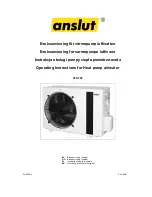 Anslut 416-107 Operating Instructions Manual preview