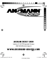 Предварительный просмотр 36 страницы Ansmann Racing xBase Deluxe Operating Instructions Manual