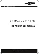 Preview for 1 page of ANSMANN AS10 LED Manual