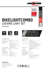 Preview for 1 page of ANSMANN BIKELIGHTCOMBO Operating Instructions Manual