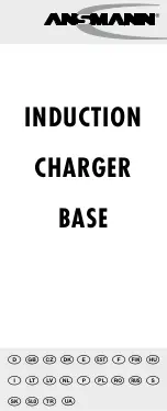 ANSMANN INDUCTION CHARGER BASE Operating Instruction предпросмотр