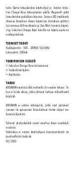 Preview for 19 page of ANSMANN INDUCTION CHARGER BASE Operating Instruction