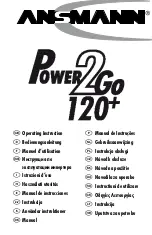 ANSMANN Power2GO 120+ Operating Instructions Manual preview