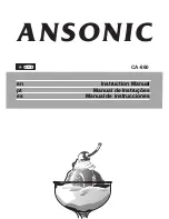 Ansonic CA-860 Instruction Manual предпросмотр