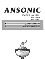 Ansonic CAV 070 NF Instruction Manual preview