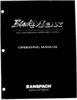 Anspach Black Max Operating Manual preview