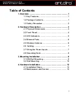 Preview for 4 page of ANTAIRA AMS-2111 Series User Manual