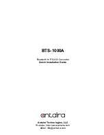 Preview for 1 page of ANTAIRA BTS-1000A Quick Installation Manual