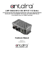 Предварительный просмотр 1 страницы ANTAIRA LMP-1802G-M12-10G-SFP-67-110 Series Hardware Manual