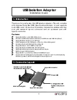 Preview for 1 page of ANTAIRA USB-14010-SI Installation Manual