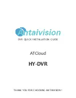 Antaivision ATCloud HY-DVR Quick Installation Manual preview