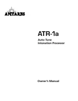 Предварительный просмотр 1 страницы Antares Portable Public Address Speaker System ATR-1a Owner'S Manual