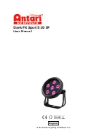 Preview for 1 page of Antari DarkFX Spot 510 IP User Manual