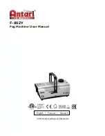 Antari F-80ZY User Manual preview