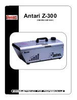 Antari Fazer Z-300 Product Manual preview