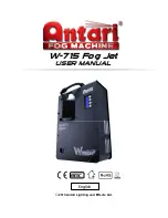 Antari Fog Jet W-715 User Manual preview