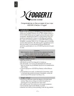 Preview for 2 page of Antari Fogger X-510II User Manual