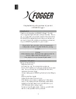 Preview for 2 page of Antari FOGGER User Manual