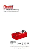 Antari FT-100 Fire Training User Manual preview