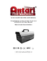 Antari HZ-300 User Manual preview