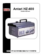 Antari HZ-400 Product Manual preview