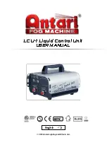 Antari LCU-1 User Manual preview