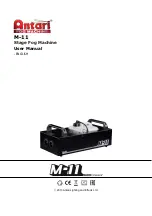 Antari M-11 User Manual preview