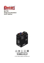 Antari M-7X User Manual preview