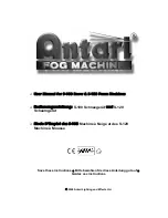 Antari S-100 II User Manual preview