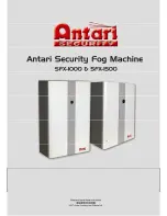 Antari SFX-1000 User Manual preview