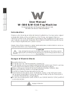 Preview for 4 page of Antari W-508 User Manual