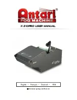 Antari X-310PRO User Manual preview