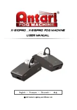 Antari X-510PRO User Manual preview